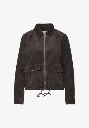 Street One, CORDJACKE MIT HEMDKRAGEN UND ZIPPER - Let jakke / Sommerjakker - black coffee