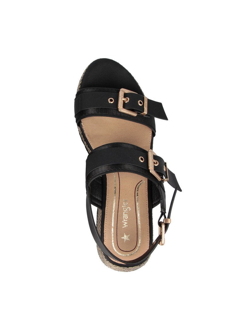 Damen Sneaker | Wrangler KIM BLACK Plateausandalette black/schwarz - AT46324 Damen Sneaker | Wrangler KIM BLACK Plateausandalette black/schwarz - AT46324