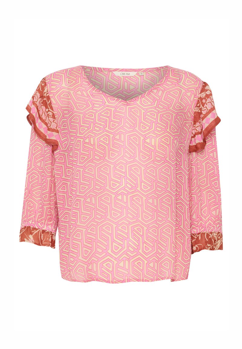 Cream Blouse donkerroze