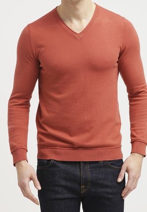 Stickad tröja - light red