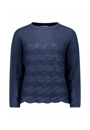 Betty Barclay, BETTY BARCLAY MIT STRUKTUR STRICKPULLOVER - Pullover - dunkelblau
