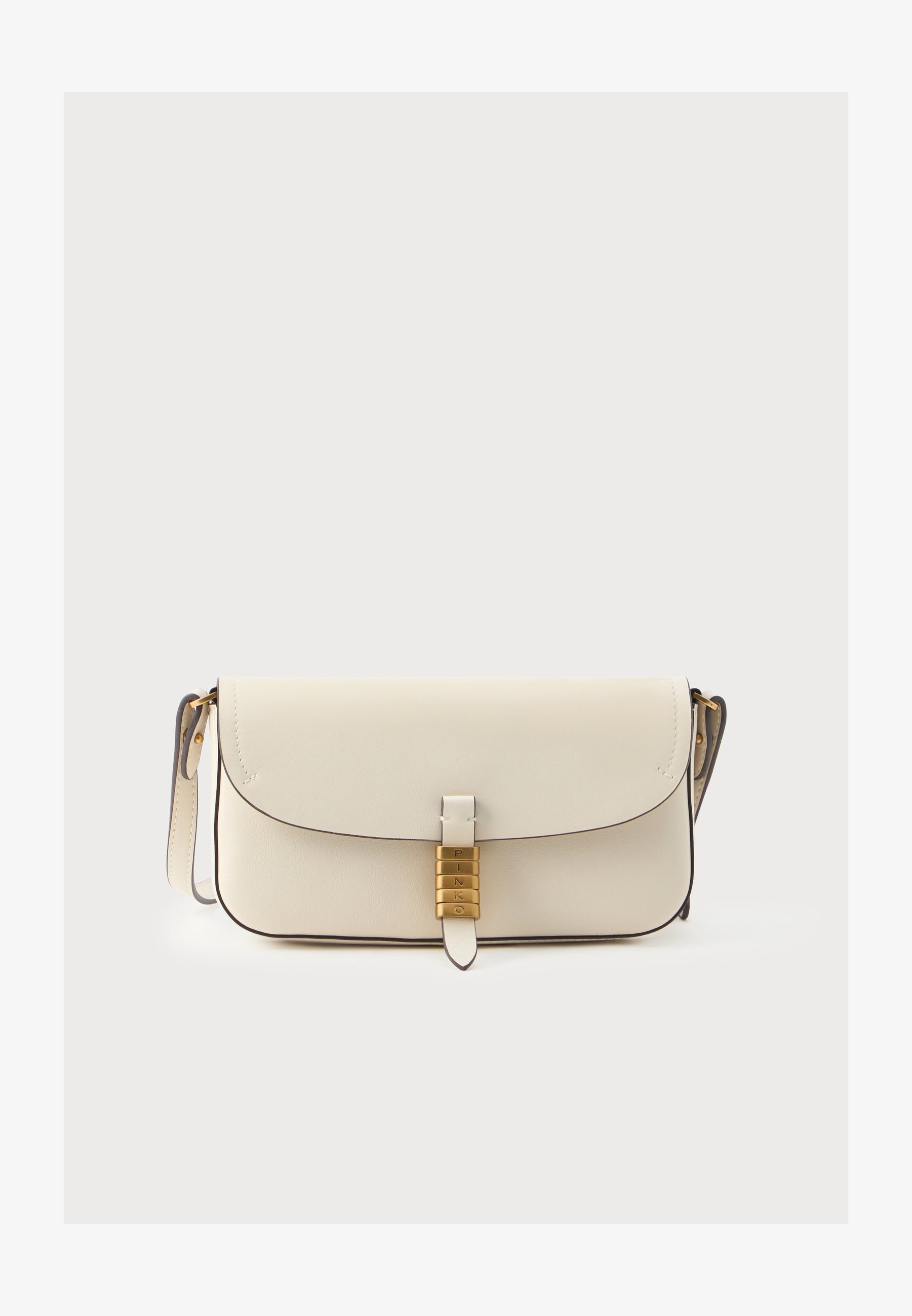 Pinko SADDLE Umhängetasche bianco/gold-coloured/weiß Zalando