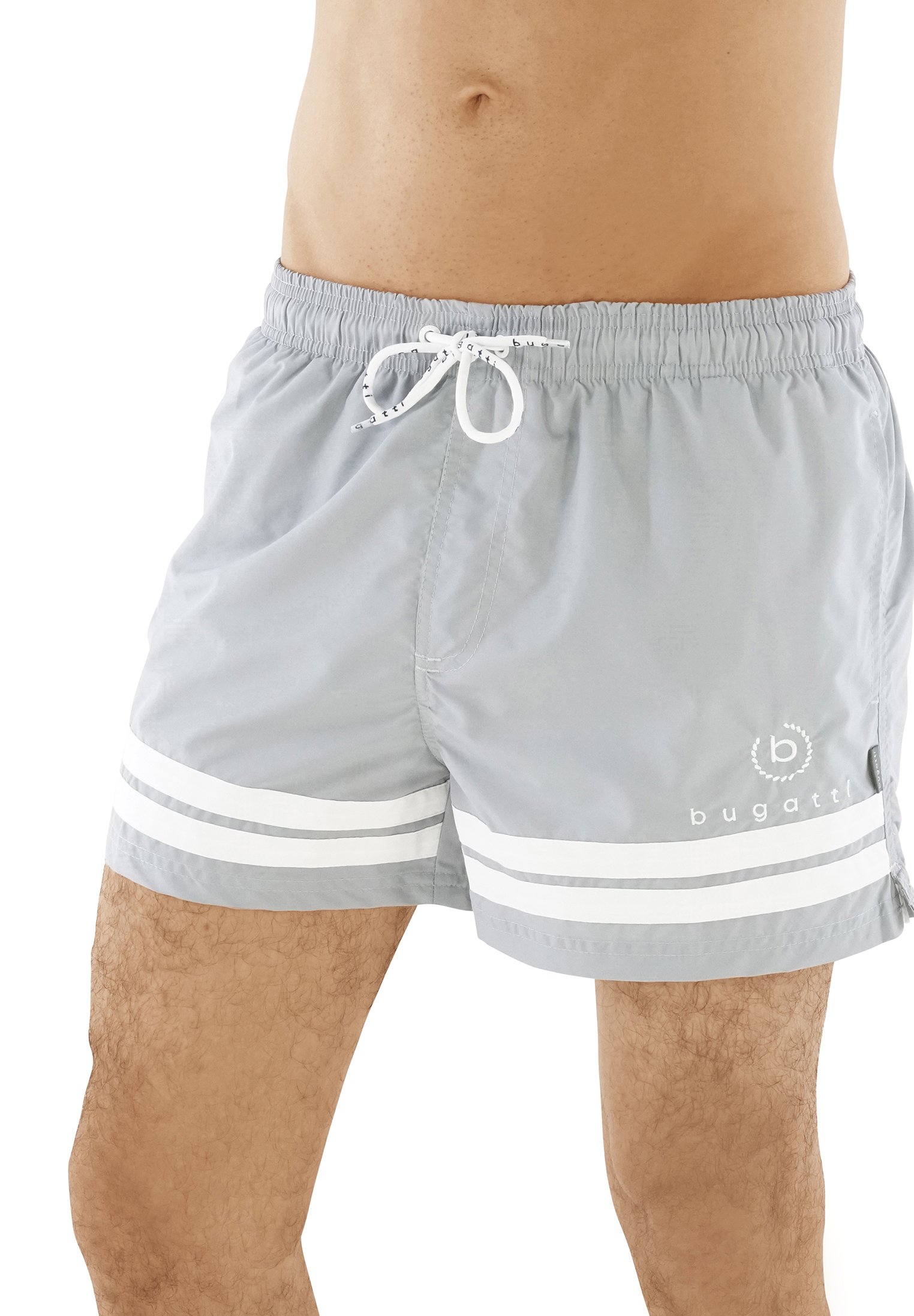Bugatti Modern Gemusterte Short De Bain Pour Homme Bleu