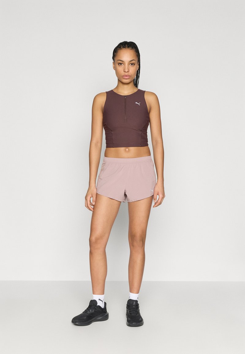 Puma RUN VELOCITY SHORT - Sportovní kraťasy - sandstone