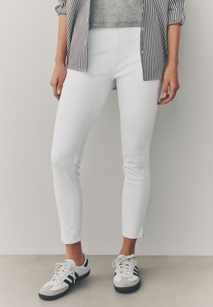 Next, CROPPED - Džínsy skinny fit - white denim