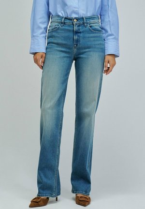 TRUE PUSH IN STRAIGHT - Jean droit - blau