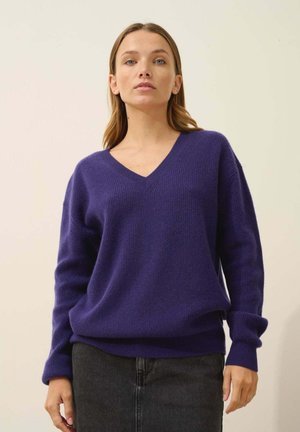ALENIA V-NECK - Pullover - purple