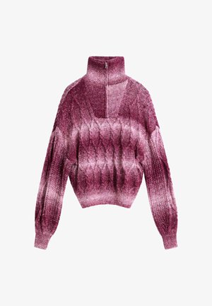 Desigual, SWEATER - STRIPED SWEATER . - Maglione - pink