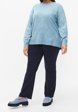 Pullover - mottled light green