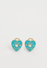 AMORE - Earrings - yellow gold-coloured/blue