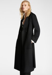 Manteau Femme Elena Mirò - Modèle Spinato Blanc/noir, Longueur 107 Cm - Neuf Avec étiquettes