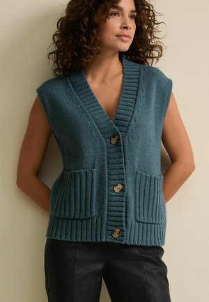 Next BUTTON - Vesta - teal blue