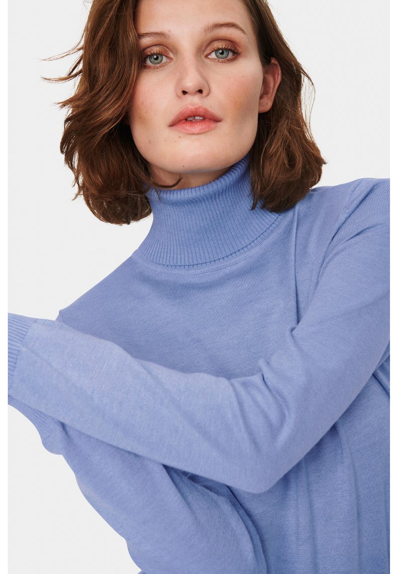 Saint Tropez MILASZ ROLLNECK - Jumper - colony blue/mottled blue -  Zalando.de