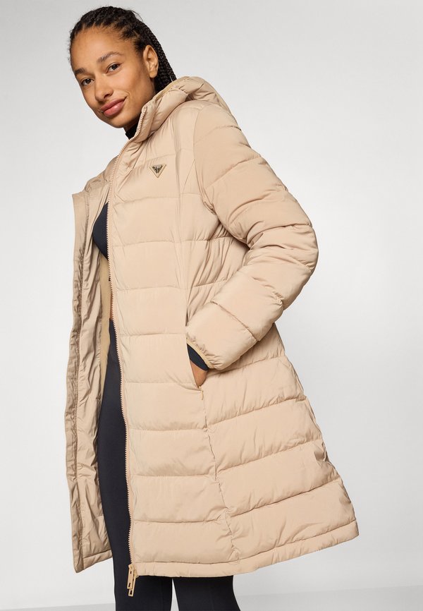 NEW ALETA LONG PUFFER JACKET - Winter coat - travertine sand4
