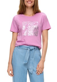 s.Oliver FOLIEN - T-shirt print - rosa
