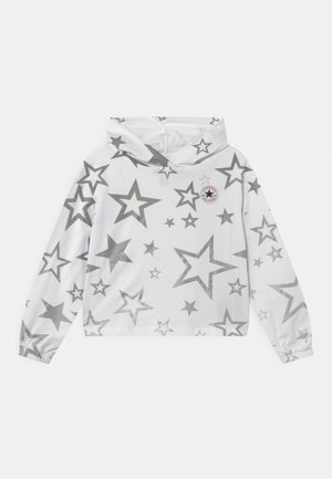 PRINTED BOXY STAR HOODIE - T-shirt à manches longues - white