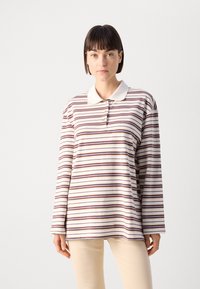 Mos Mosh STRIPE - Bluză polo - brunnera/blue