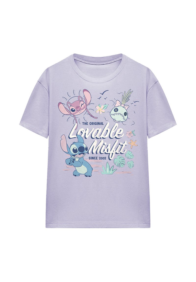 Disney T-shirt print donkerroze