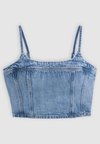 JADINE DENIM CAMI TANK - Μπλούζα - twisted stone