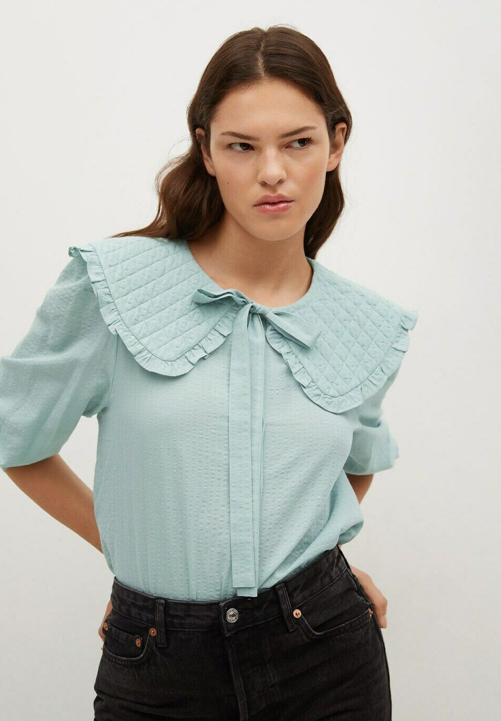 Mango HONEY - Overhemdblouse - vert pastel/Lichtgroen - Zalando.nl