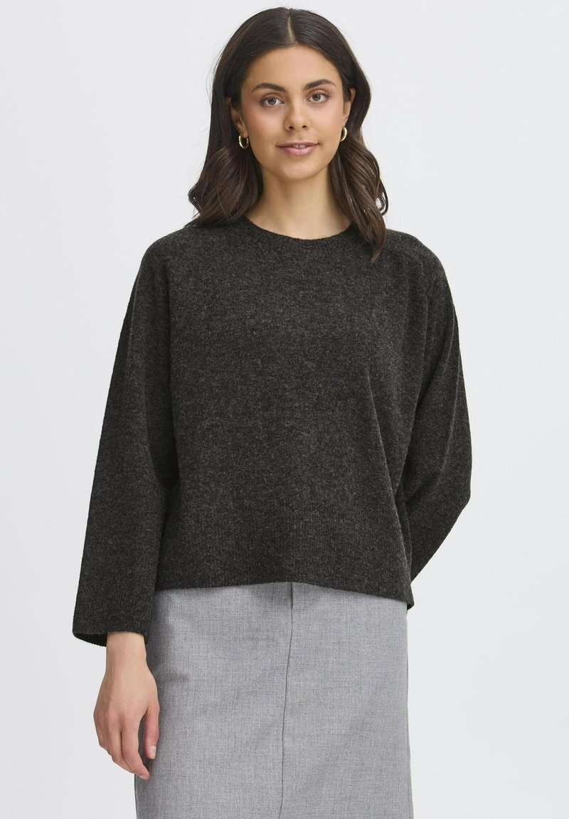 Fransa Neule - charcoal melange