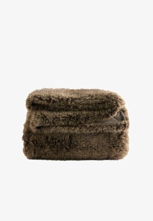 Next, BEAR FAUX FUR - Plaid - brown
