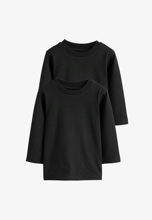 Next, LONG SLEEVE FIT - PLAIN T-SHIRTS 2 PACK - Langærmet T-shirt - black