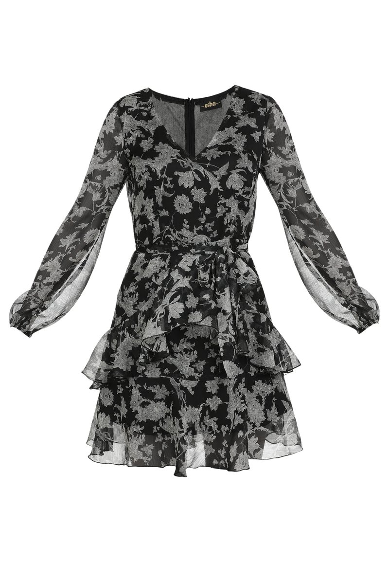 usha Jurk zwart usha Jurk zwart