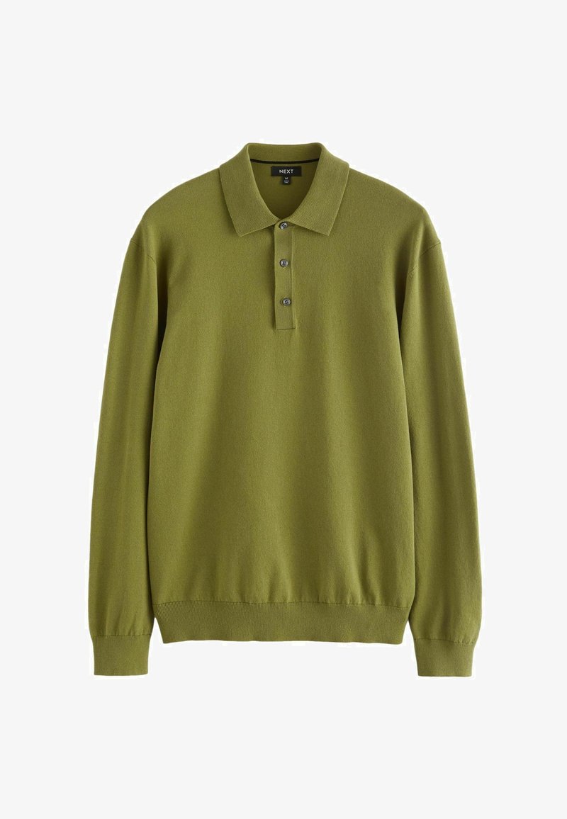 Next REGULAR FIT - Top dugih rukava - olive green