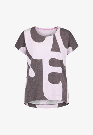 LAURASØN, T-SHIRT, RUNDHALS, 1/2 ARM, ALLOVER-PRINT - T-shirt imprimé - dark taupe