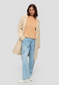 QS MIT ELEMENTEN - Strickpullover - brown
