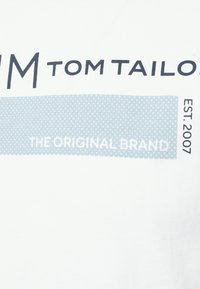 TOM TAILOR DENIM Triko s potiskem - white
