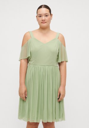 Cocktail dress / Party dress - smoke green