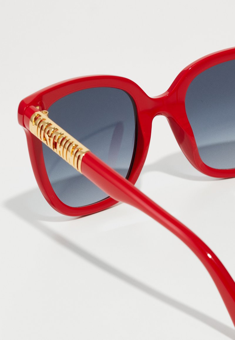 Moschino Red Frame Sunglasses with Gold Temples Moschino - Gold Zipper Sunglasses - Red - Moschino Eyewear  main image 2