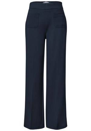 Street One, HIGH WAIST STRAIGHT LEG HOSE IM CASUAL FIT - Pantalon classique - shadowed navy
