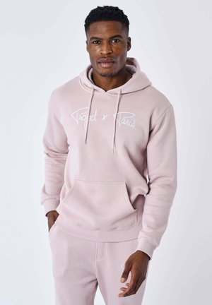SIGNATURE - Hoodie - rose pastel   blanc