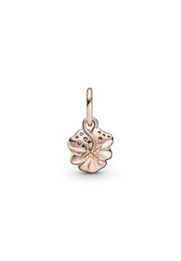 Pandora DEEP PANSY FLOWER DANGLE - Talizman - rose gold plated