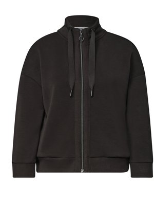 Street One, Sweat zippé - black coffee