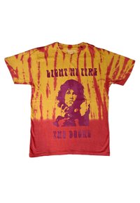 Paradiso Clothing THE DOORS LIGHT MY FIRE DYE WASH - Print T-shirt - orange
