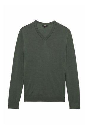 Reiss, REGULAR FIT - EARL V-NECK  - Pullover - kale green