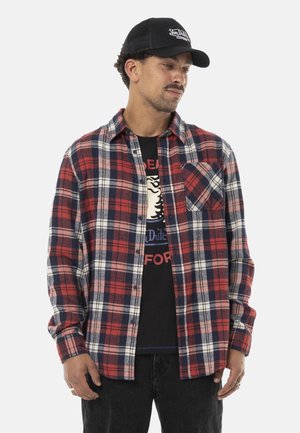 MANCHES LONGUES EN FLANELLE À CARREAUX LOGO DOS TYLER - Chemise - rouge