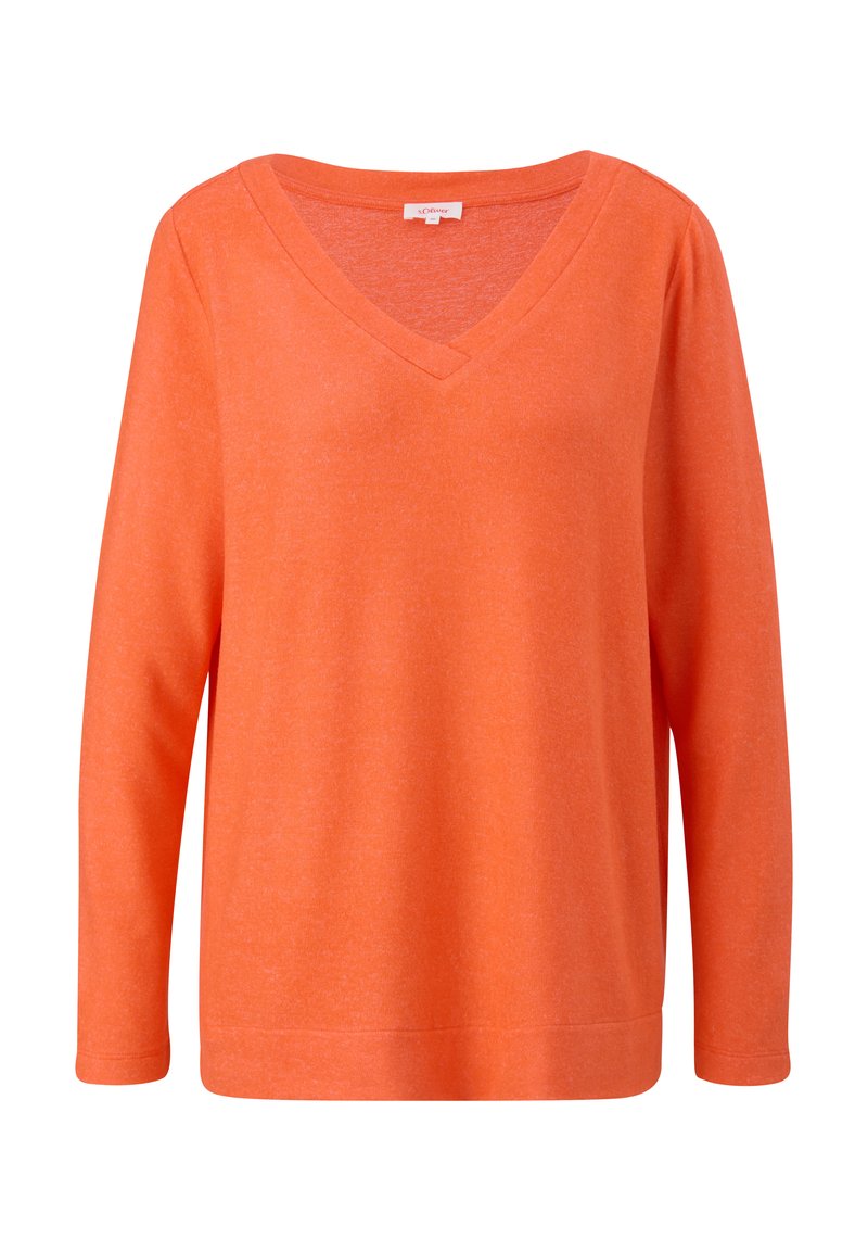 s.Oliver Longsleeve oranje gemêleerd