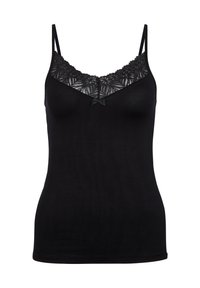 Calida SPAGHETTI - Maglia del pigiama - schwarz