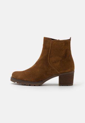 Stiefelette - cognac