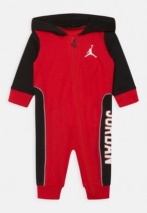 HOODED COVERALL - Tuta jumpsuit - fire red