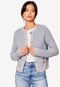 Lipsy REGULAR FIT POCKET DETAIL - Neuletakki - blue
