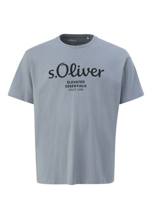 s.Oliver MET LOGO - Triko s potiskem - schiefergrau