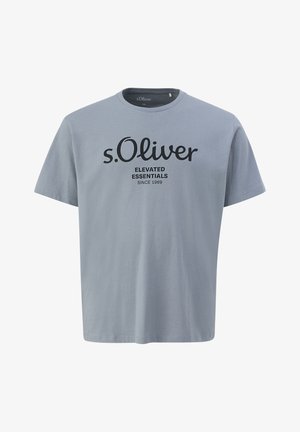 s.Oliver MET LOGO - T-shirt print - schiefergrau
