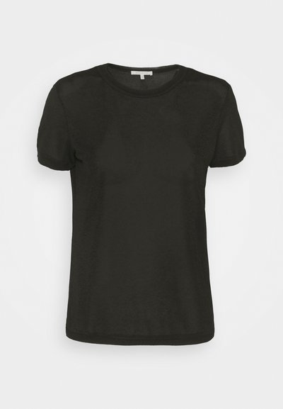 Patrizia Pepe Maglia Girocollo Nera Con Logo Punzonato 7K0077/K303-K103