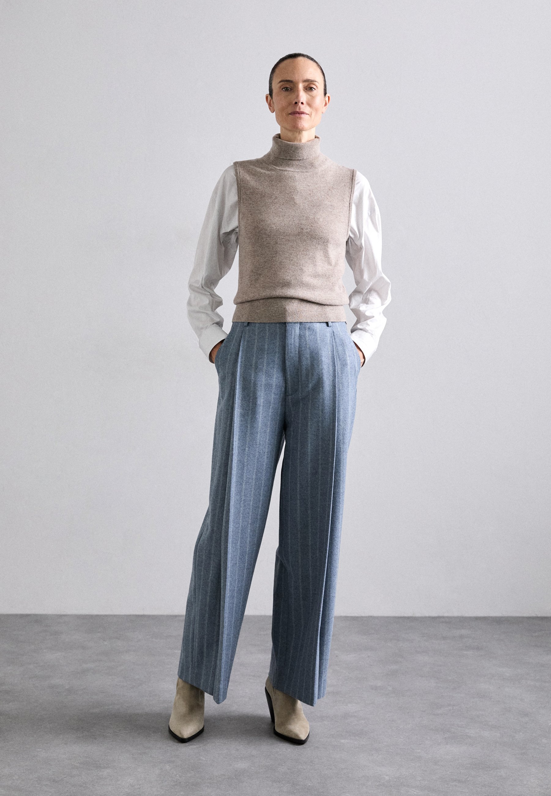 売れ筋商品|||フィリッパコー ニット&セーター レディース アウター TURTLE NECK VEST - Jumper - beige melange Filippa K TURTLE NECK VEST - Jumper - beige melange/beige